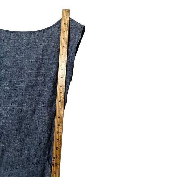 Ozma Chambray Matador Jumpsuit Blue Organic Cotton Blend Women’s Size XS - Picture 14 of 15